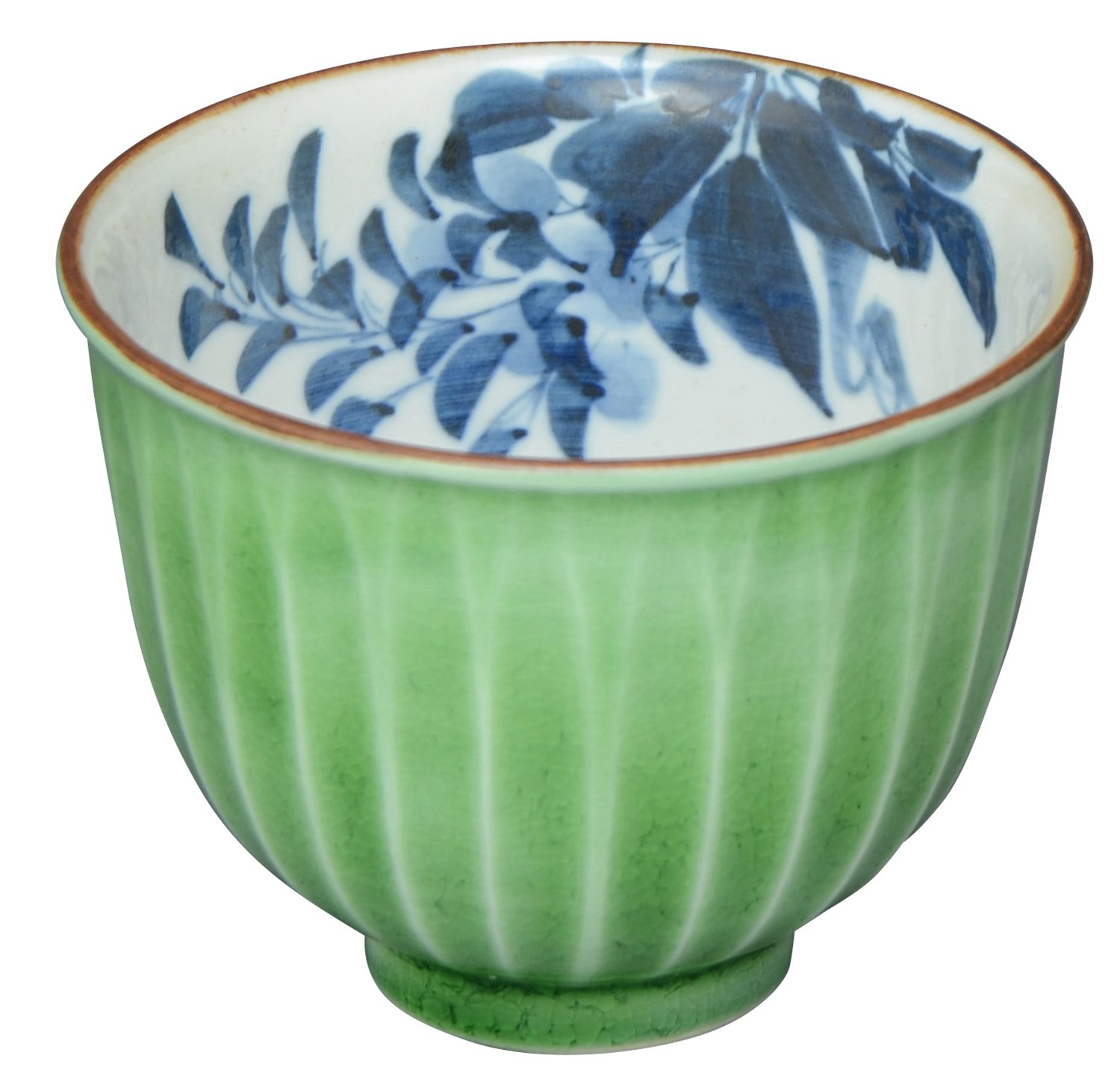 Amazon｜京焼 清水焼 陶あん窯 お茶呑茶碗 花交趾 (藤) kta161-04